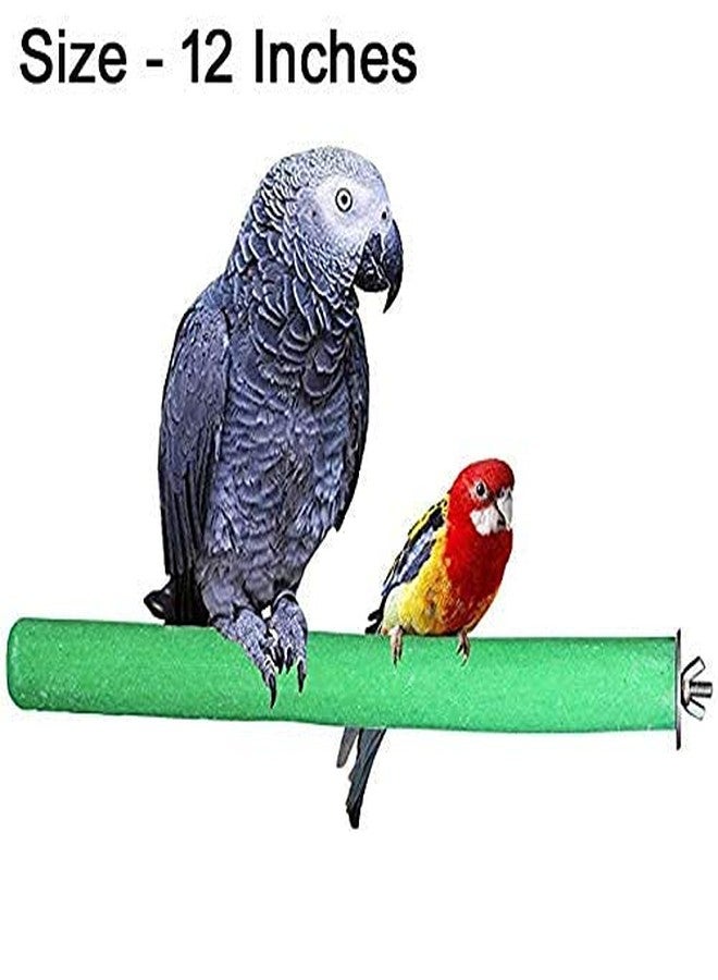 Western Era Safe Wooden Sand Perch/Stand/Toy for Birds, Parrot (Light Weight) (Size - 12") - Image 2